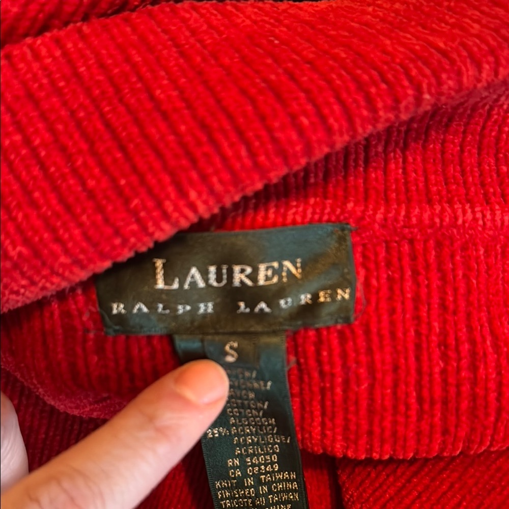 VINTAGE Ralph Lauren Red Women's Blazer - Picture 9 of 11